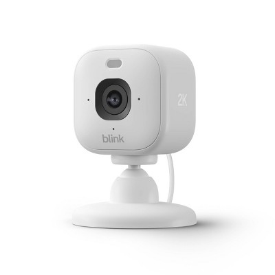 Blink Mini 2K+ Compact Plug-In Security Camera, 2K Video Resolution, Color Night Vision, Enhanced Audio. 1 Camera - White