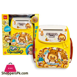 Children's Toys ATM Piggy Bank Safe Money Box School Bag Toys Use Fingerprint Password in Pakistan