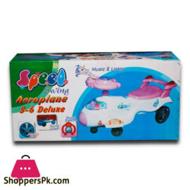 Kids Toys Auto Walker Swing Car Aeroplane (Steering Drive) S6 in Pakistan