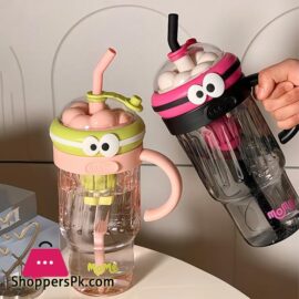 Large Sport Water Bottle With Tea Infuser Straw Cover Cap Drink Bottle 1200ml in Pakistan