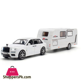 Metal Cars Toys Scale 1 :32 Rolls Royce Cullinan Caravan Diecast Alloy Car Model for Boys Gift Children Kids Toy Vehicles Sound and Light in Pakistan