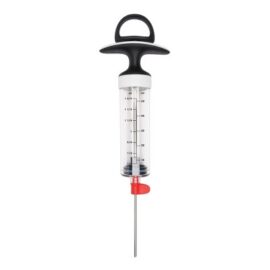 OXO Flavor Injector for Meat & Poultry: Turkey Marinade Syringe, Dishwasher-Safe, Black, 2 oz Capacity
