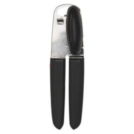 OXO Soft Handled Can Opener: Good Grips, Stainless Steel, Manual, Soft-Grip Handle, Hand Wash, Freestanding, Black