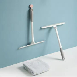 Rotating Glass Cleaning Silicone Blade Window & Mirror Squeegee by Zidello