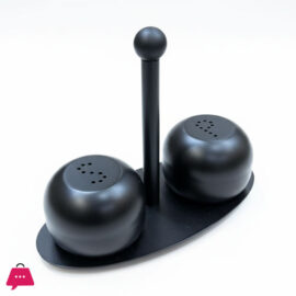 Stainless Steels Salts Peppers Shaker Set With Stand  in Pakistan