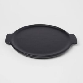 15" x 13" Acacia Modern Serving Tray Black - Threshold™