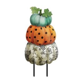 Briarwood Lane Fall Metal Art 28.5x12 Patterned Pumpkins For Fall Metal Art