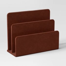 Faux Leather 2 Slot Letter Sorter -Threshold™