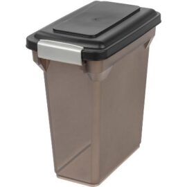 IRIS USA 13 Lbs / 15 Qt WeatherPro Airtight Pet Food Storage Container, For Dog Cat Bird and Other Pet Food Storage Bin, Pet Supplies, Smoke